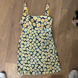 Diane Von Furstenberg FOR TARGET Yellow and White Floral Mini Dress